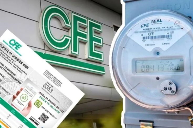 Medidor de luz y recibo de lu CFE