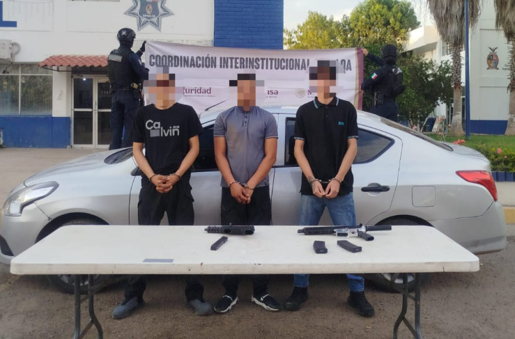 Detienen a tres presuntos sospechosos del ataque contra motociclista en el sector Barrancos de Culiacán