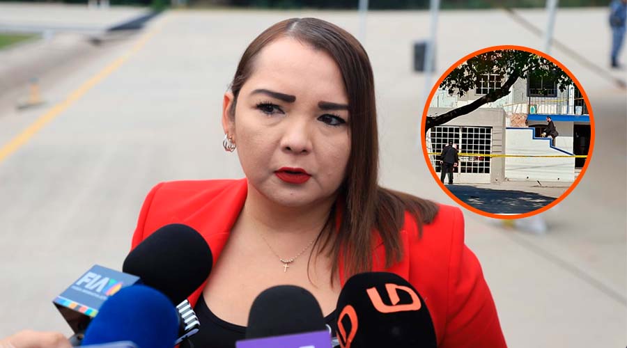 Claudia Zulema Sánchez, fiscal general de Sinaloa, habla con medios de comunicación sobre el feminicidio de Rubí Patricia, en Mazatlán