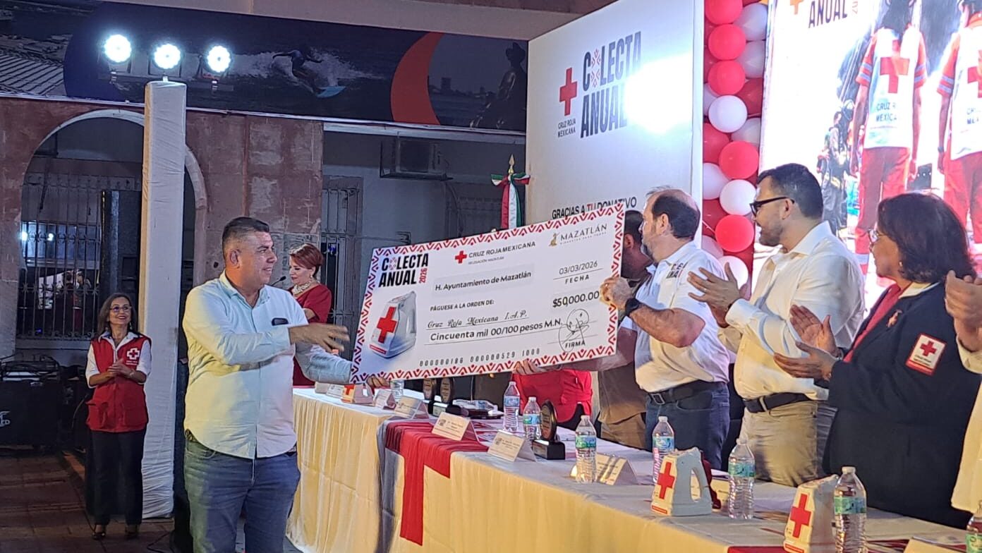 Crruz Roja Mazatlán recibe donaciones