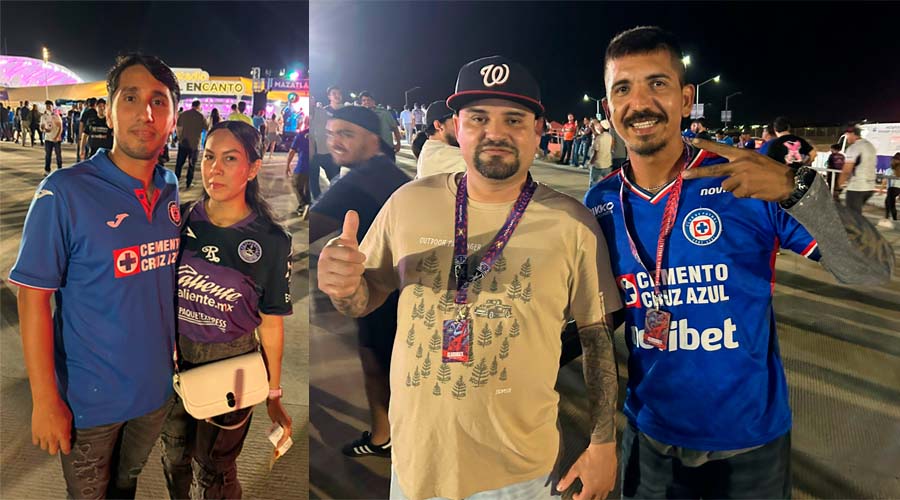Fans del Cruz Azul visita al Mazatlán FC para juego de la Liga MX