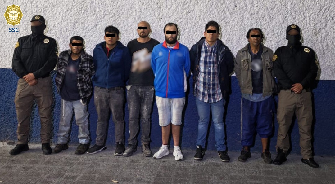 Detenidos durante cateos en CDMX