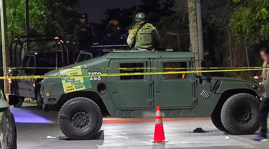 Elementos del Ejército Mexicano establece un perímetro tras ataque armado en colonia de Culiacán