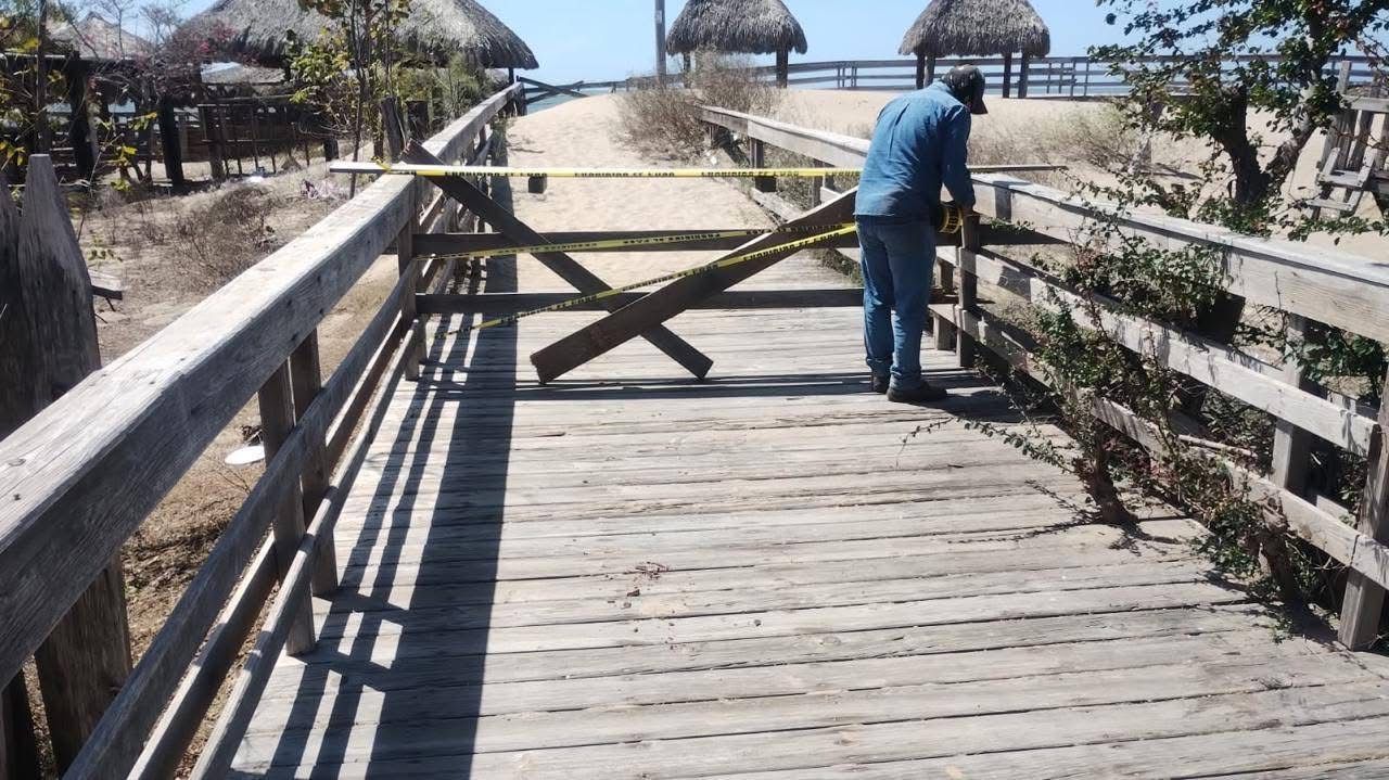 En este estado se encuentra el andador de la playa El Maviri, en Ahome