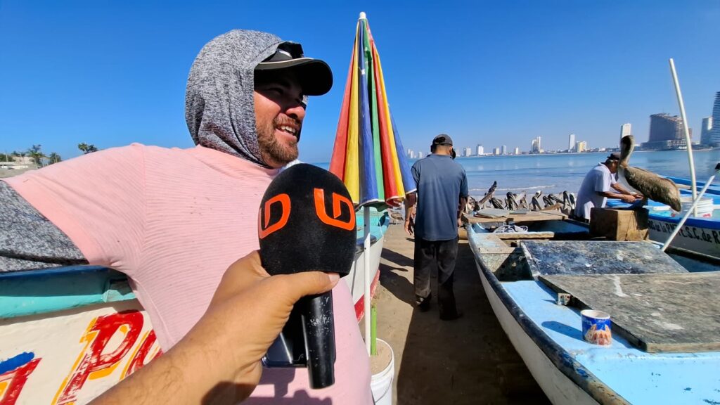 Erick, pescador mazatleco en entrevista sobre el mar de fondo