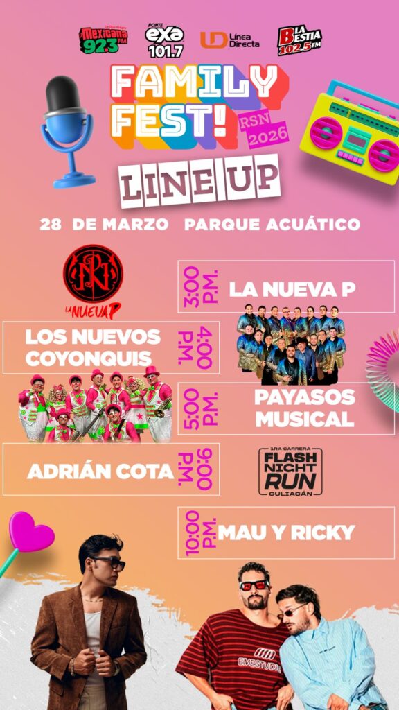 Cartelera de evento en Culiacán denominado Family Fest 2026