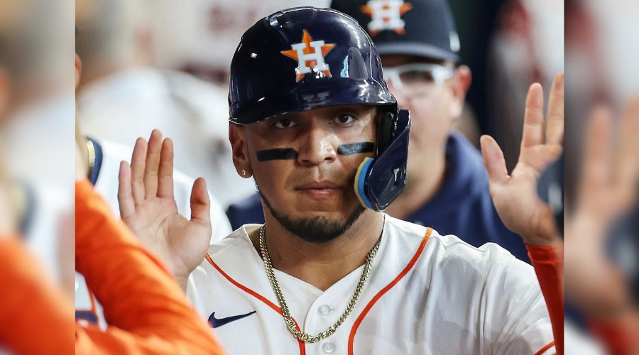 Isaac Paredes, pelotero de los Astros de Houston 