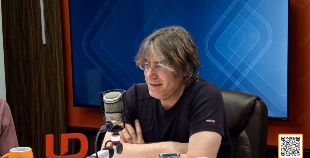 Joaquín Clerch en el estudio de Línea Directa