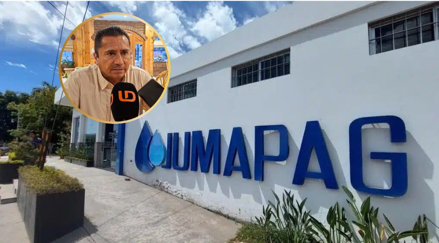 instalaciones de Jumapag con foto de funcionario en círuclo