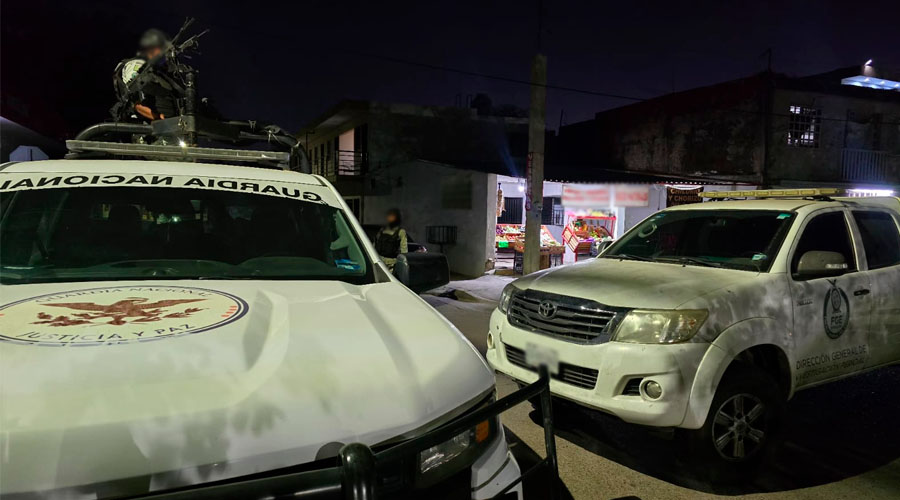 Elementos de la Guardia Nacional y la FGE atienden reporte de ataque armado en Culiacán