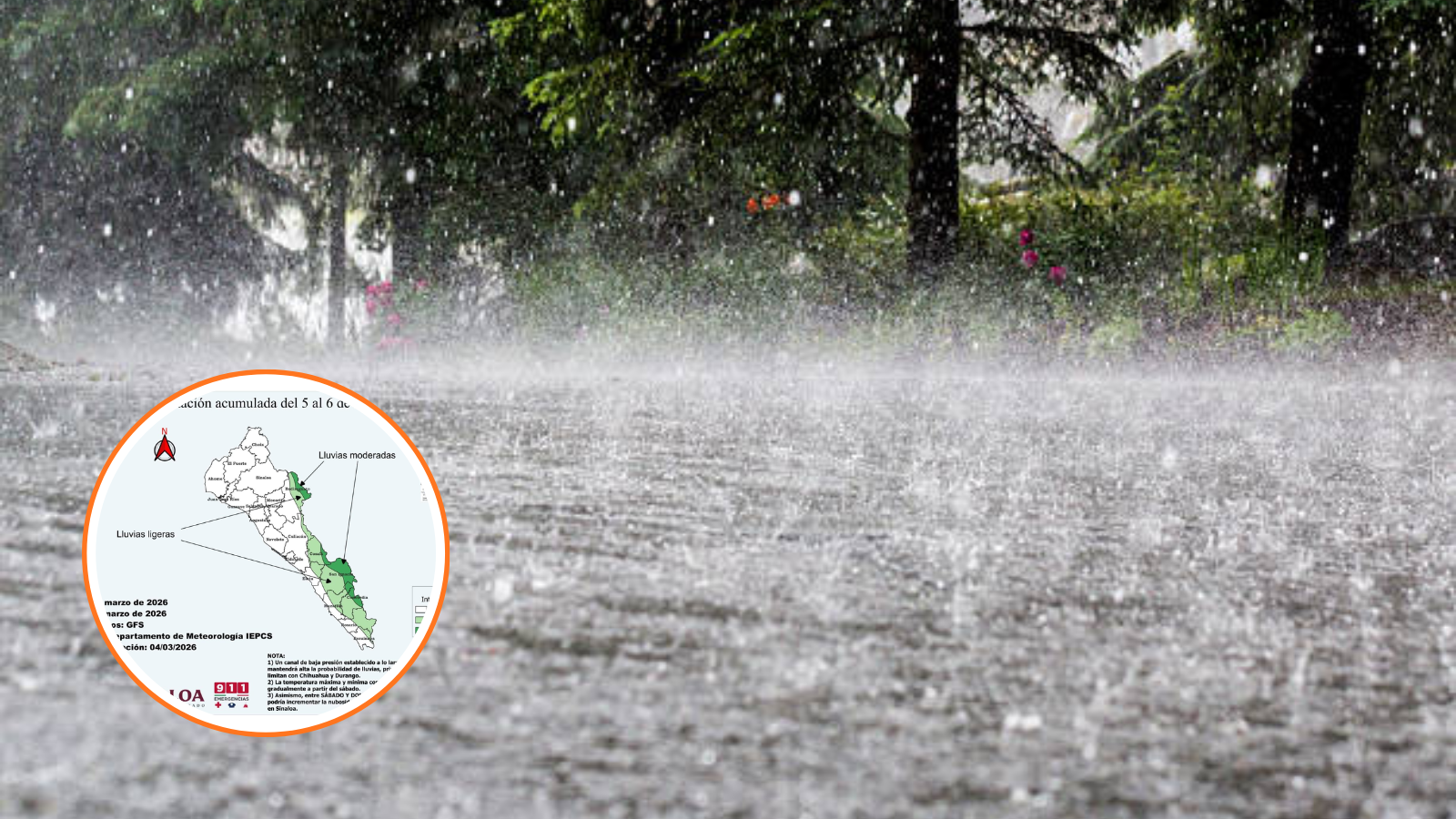 ¿Dónde sí podría llover en Sinaloa?