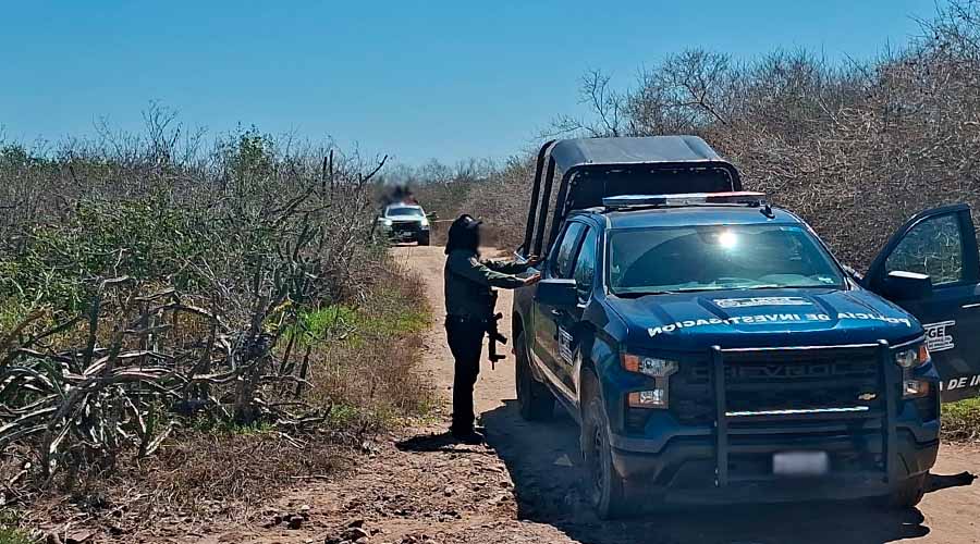 Policías de Investigación en El Castillo, Mazatlán
