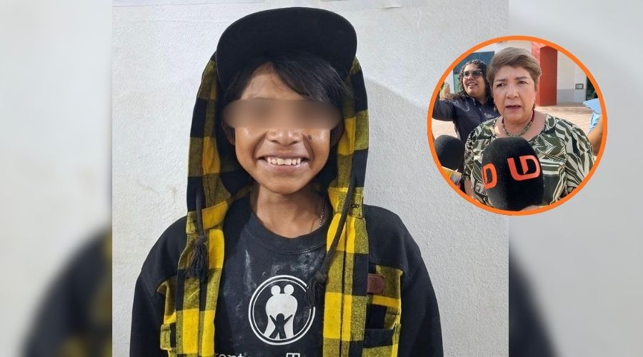 persona joven con el rostro cubierto sonriendo hacia el frente y en un círculo la alcaldesa de Guasave, Cecilia Ramírez Montoya
