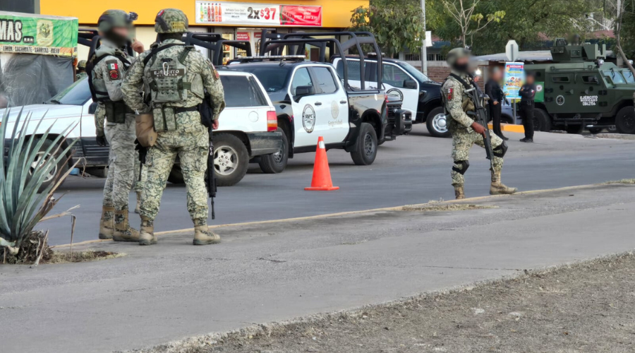 Militares y agentes de la SSPC delimitan sitio del asesinato a balazos de un menor de edad