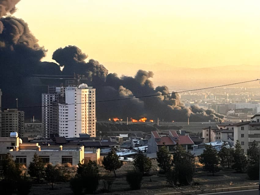 Bombardeo en irán