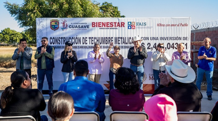 Gobierno de Guasave anuncia la pavimentación de la calle principal en la localidad Huitussito
