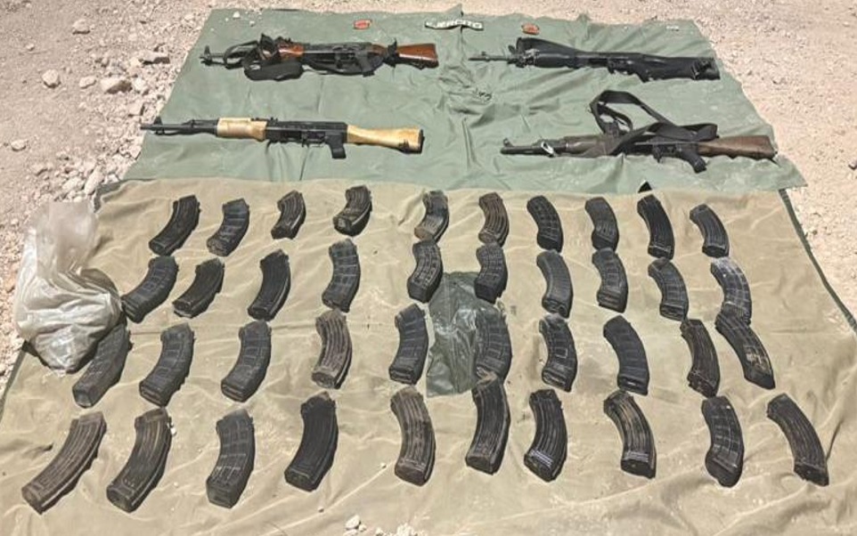 Aseguramiento de armas en Escuinapa