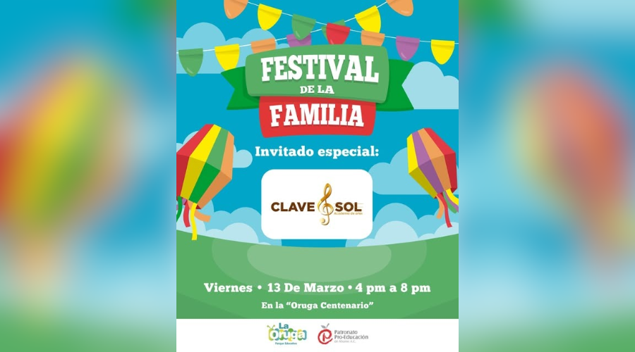 Banner oficial del Festival de la Familia en beneficio del Patronato Pro-Educación de Ahome