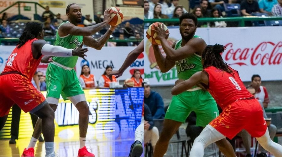 Jugadores de basquetbol durante un partido