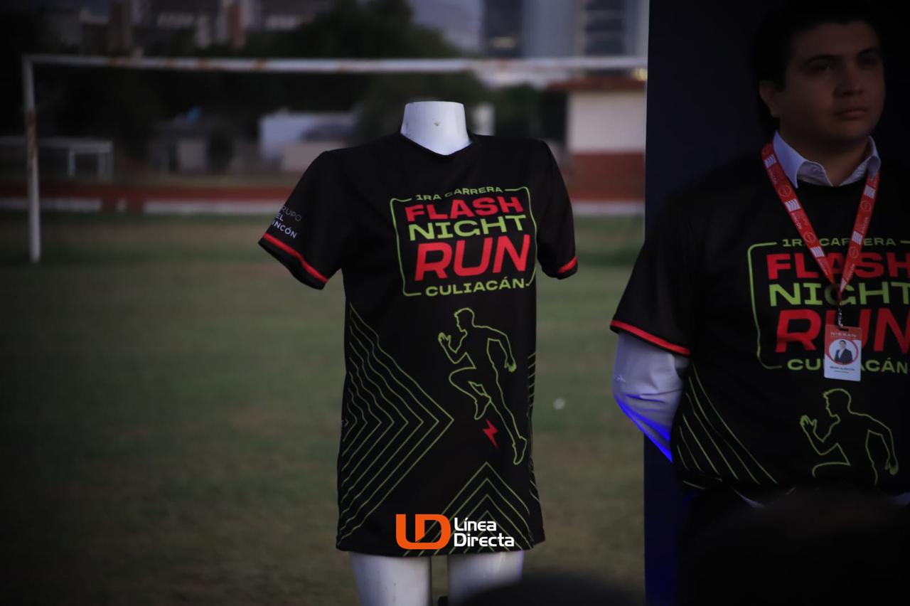 Playera de la carrera Flash Night Run Culiacán 2026