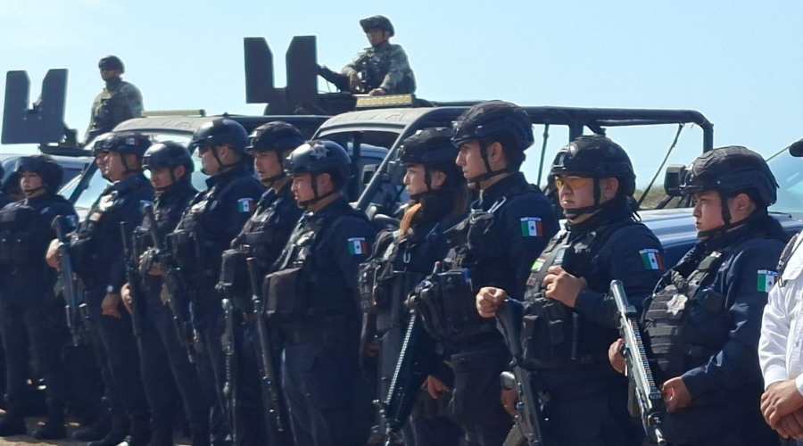 Agentes de policía de la Secretaría de Seguridad Pública del Estado (SSPE)