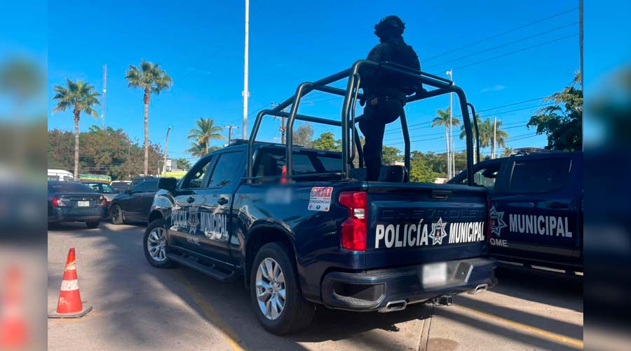 Policías municipales de Ahome en Los Mochis