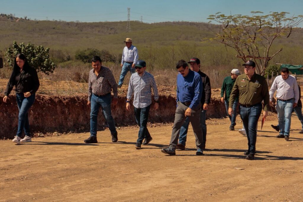 Personas recorriendo predios
