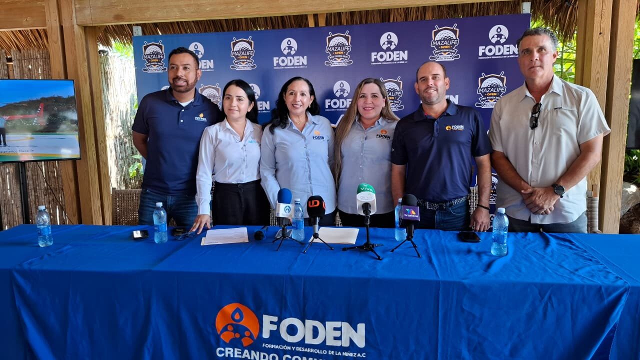 Presentación de torneo de golf con causa Mazalife Open 2026