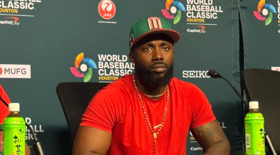 Randy Arozarena en conferencia de prensa del Clásico Mundial