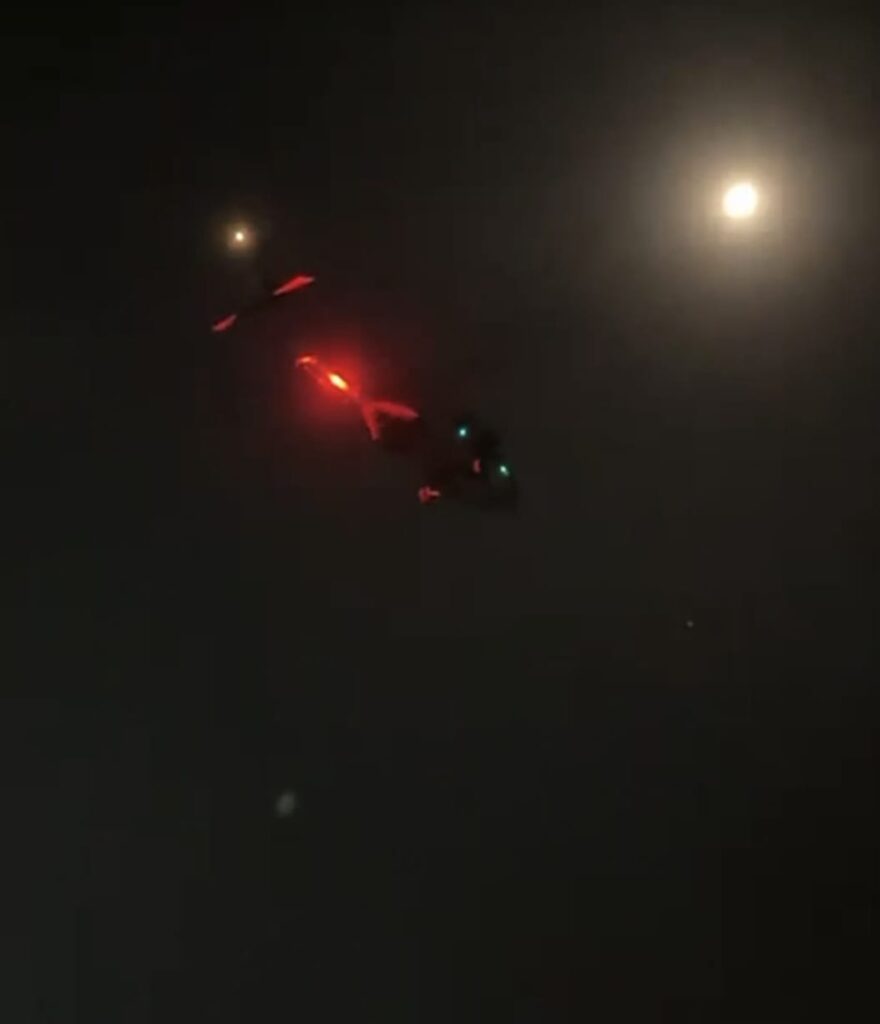 Llegó un helicóptero de la Marina, quienes lo llevaron desde la mina hacia el Centro de Convenciones de Mazatlán