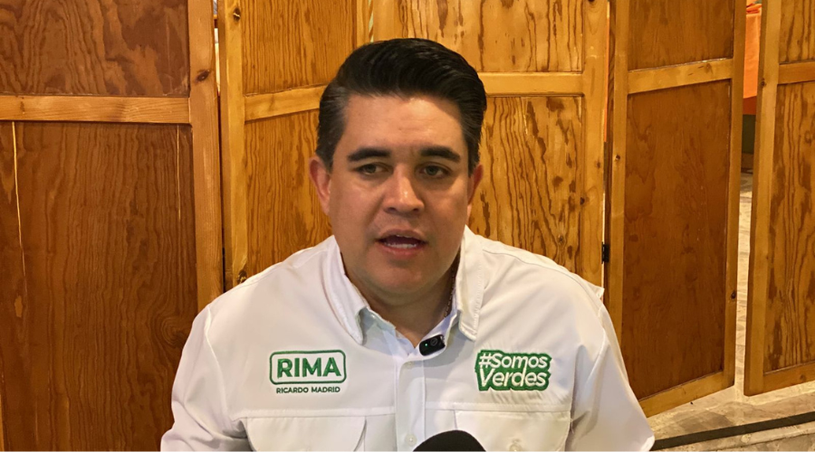 Ricardo Madrid Pérez, diputado del PVEM, en conferencia de prensa