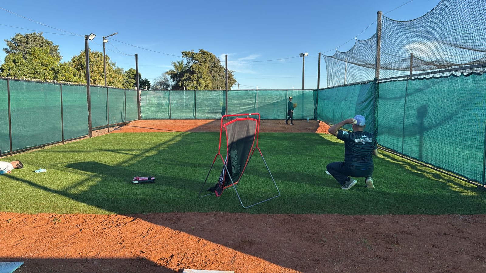 Instalaciones de un espacio de entrenamiento de beisbol