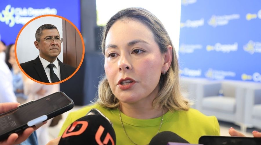Yeraldine Bonilla Valverde y Oscar Rentería Schazarino en un círculo
