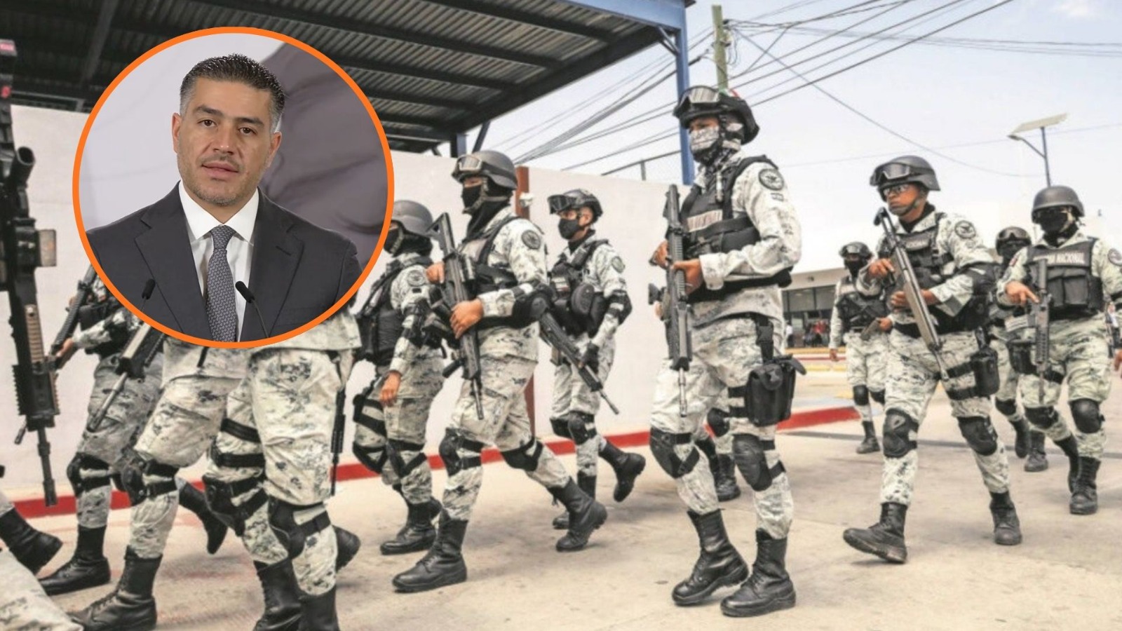 Harfuch con fuerzas de seguridad