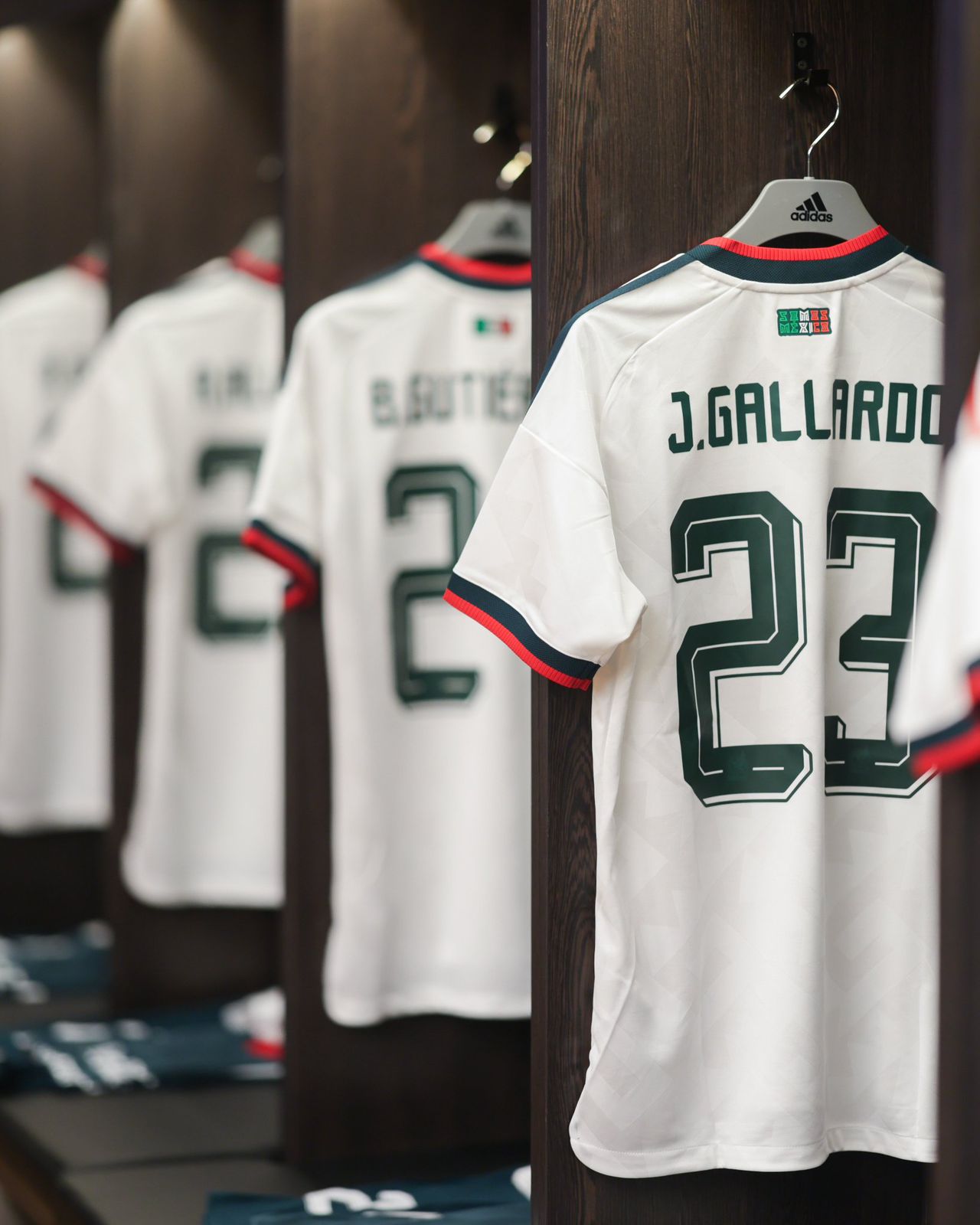 Playeras de México en el vestidor