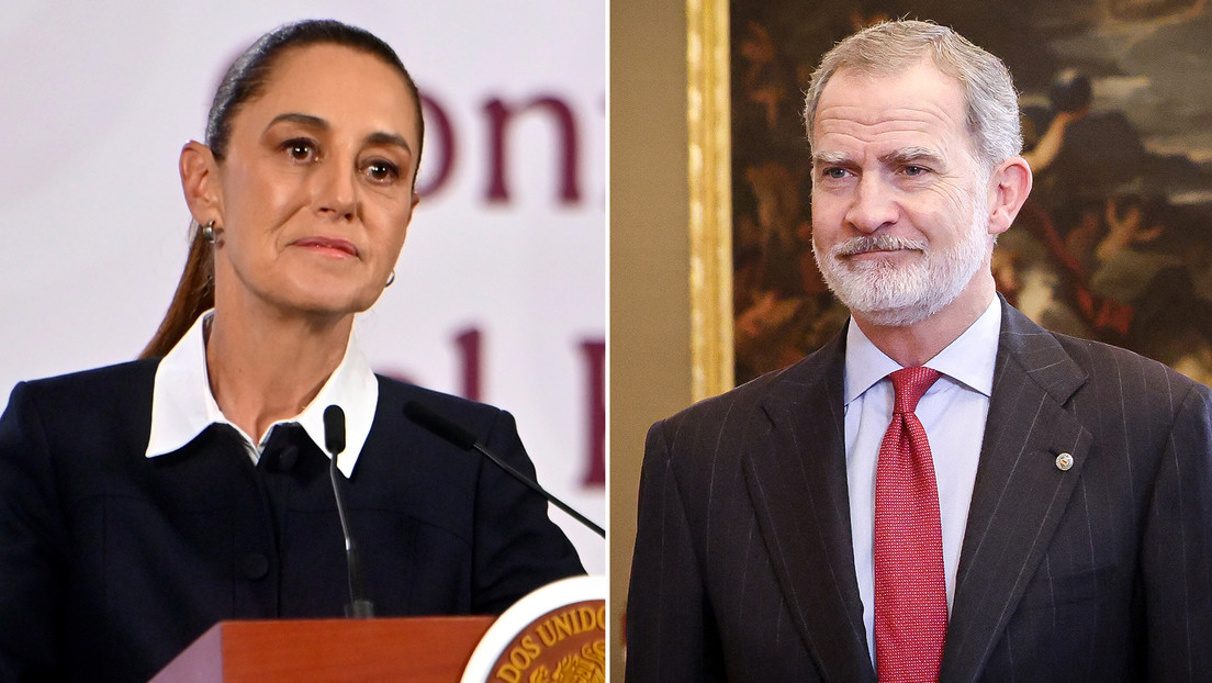 Claudia Sheinbaum y el rey Felipe VI de España
