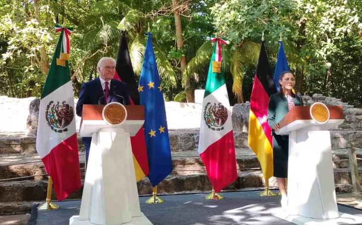 Sheinbaum y Frank-Walter Steinmeier, presidente de Alemania, acuerdan fortalecer relaciones comerciales