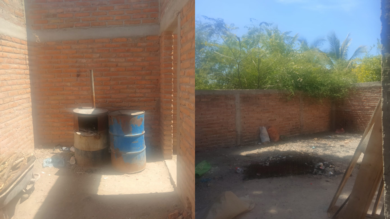 Casa de renta donde falleció el niño de 4 años y quinto miembro de la misma familia de jornaleros migrantes que ha perdido la vida en esta casa del ejido La Arrocera