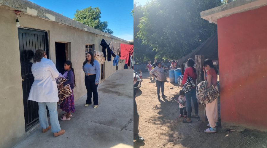 personal médico en campañas de salud con personas de comunidades rurales