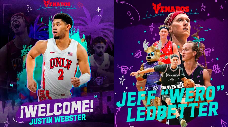 Imágenes de bienvenida para los deportistas Justin Webster y Jeff Ledbetter