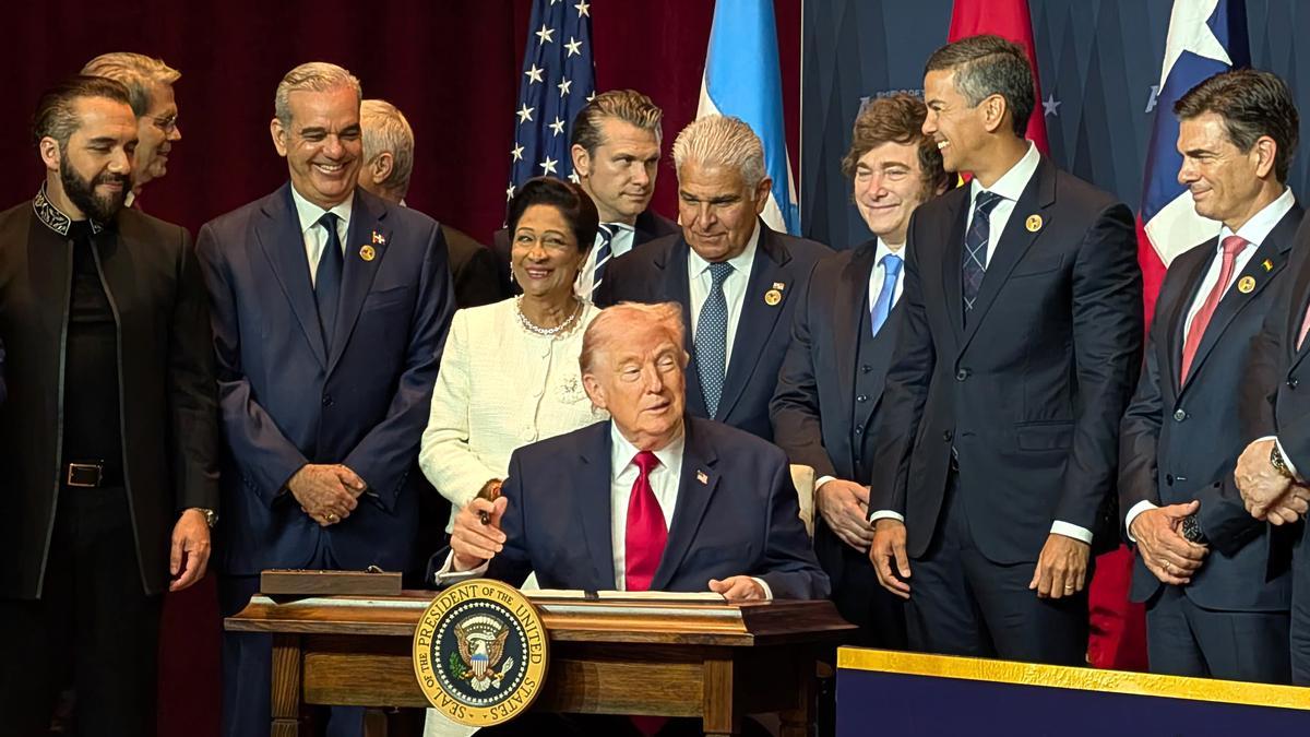 Donald Trum con presidentes de derecha de america