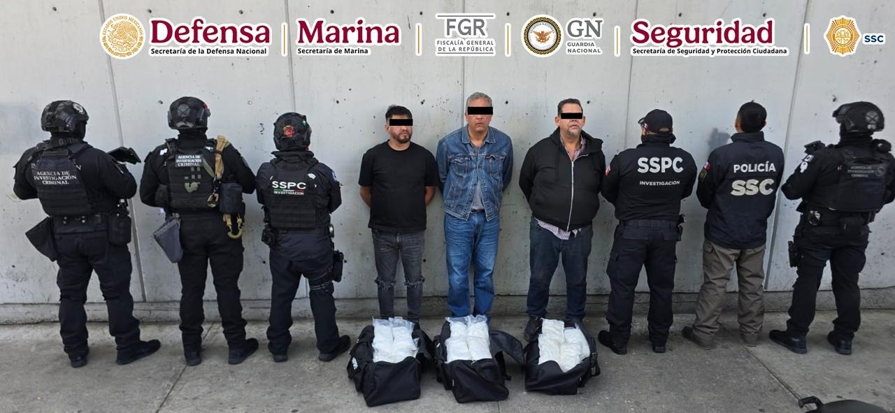 Desarticulan célula delictiva de los Cabrera Sarabia en CDMX; aseguran 50 kilos de metanfetamina
