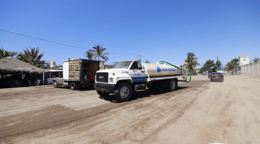 La línea de agua potable conducirá desde la playa Bellavista hacia la Boca del Río en Guasave