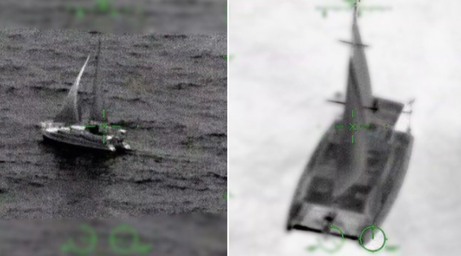 imagenes de radar de los barcos localizados por la Armada