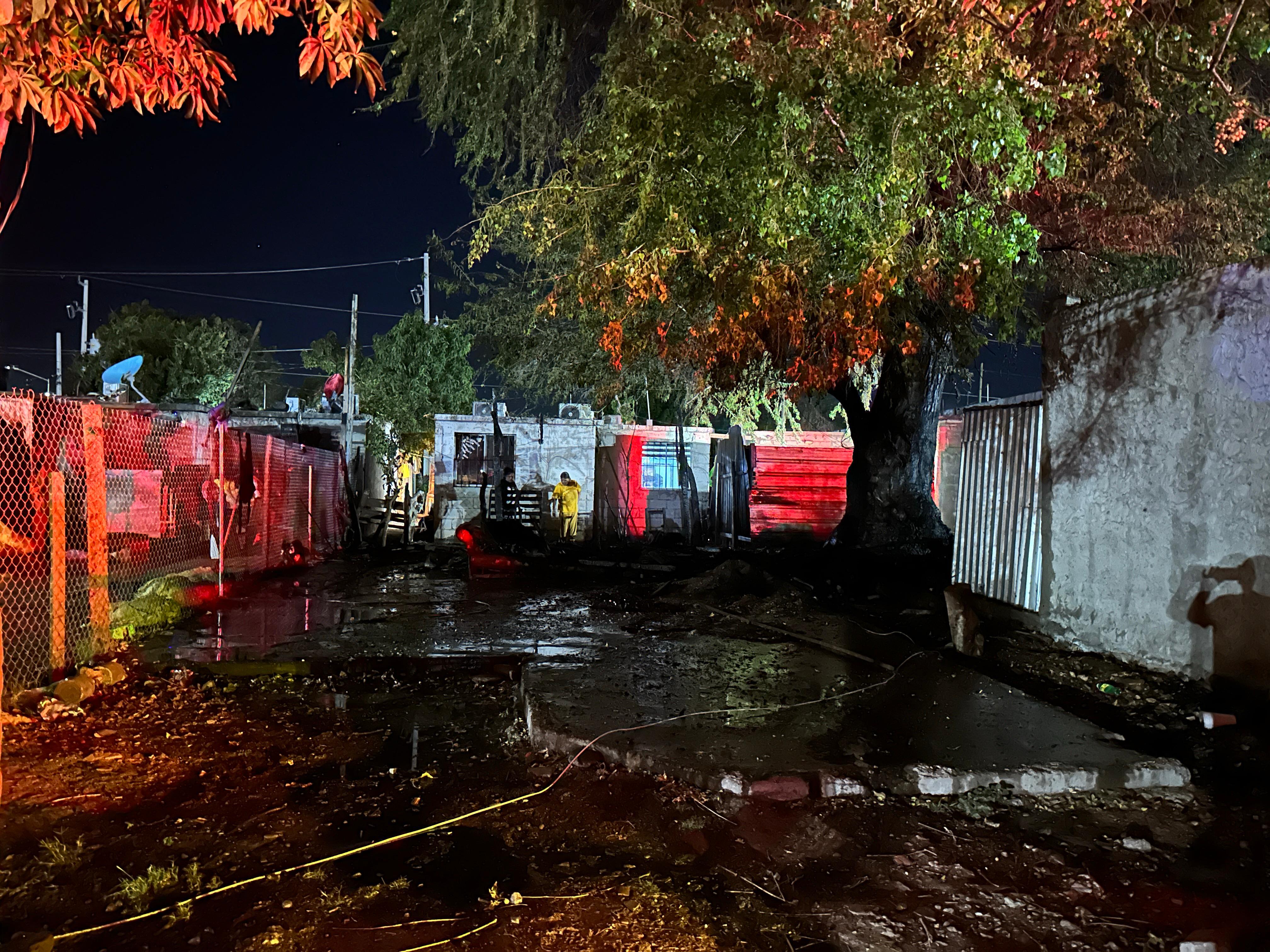 incendio en una casa