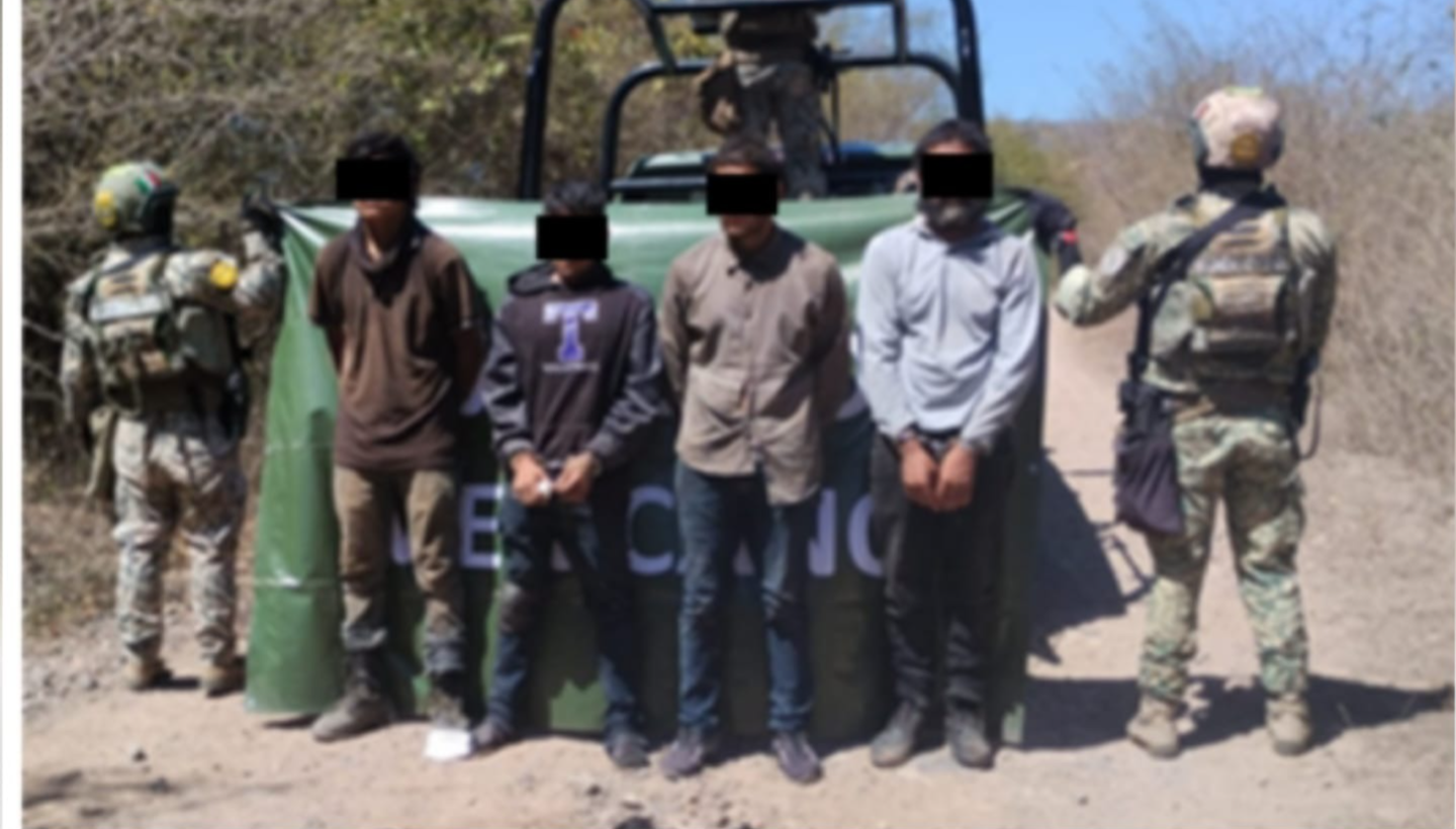 Cuatro detenidos por militares en Elota