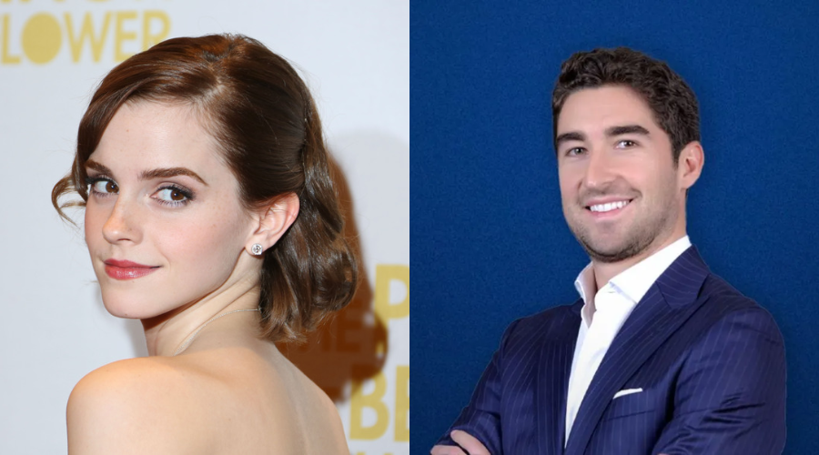 Emma Watson y Gonzalo Hevia Baillères.