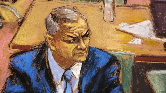 dibujo de genaro garcía luna durante su juicio
