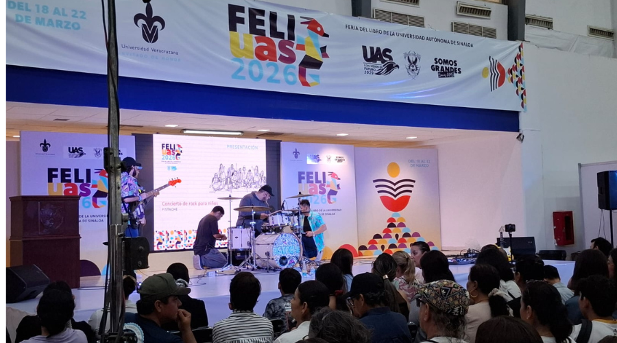 Feria del Libro de la Universidad Autónoma de Sinaloa (Feliuas) 2026 en Mazatlán.