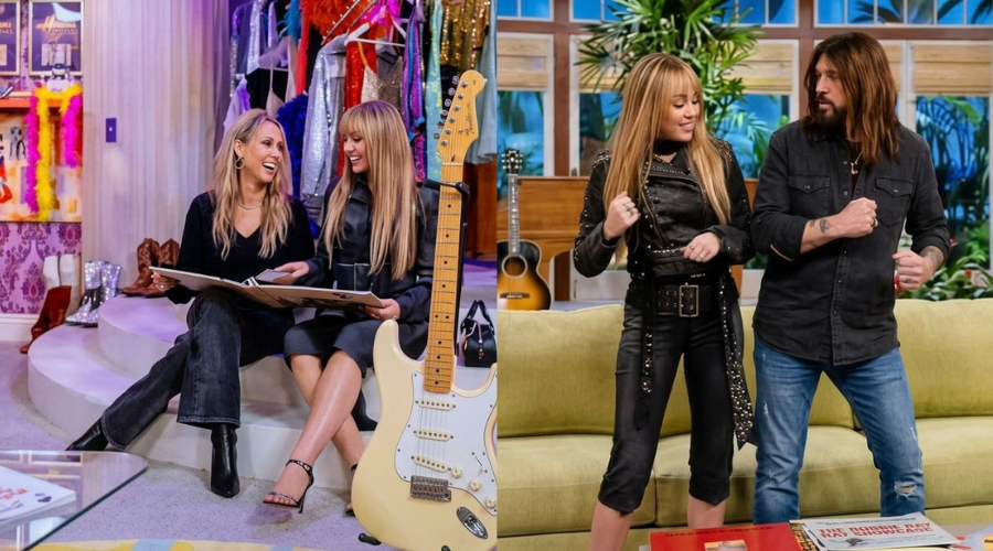 miley cyrus en hannah montana grabando en el set